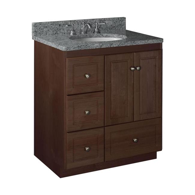 Simplicity by Strasser - 30 X 21 X 34.5 Legacy Vanity Ultra Door Left Hand Drawers (Top not included)