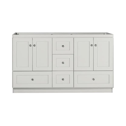 Simplicity by Strasser - 60 X 21 X 34.5 Legacy Vanity Shaker Door For Double Basin