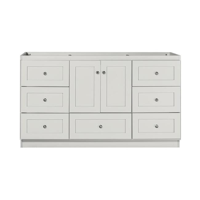 Simplicity by Strasser - 60 X 21 X 34.5 Legacy Vanity Shaker Door For Single Basin (Top not included)