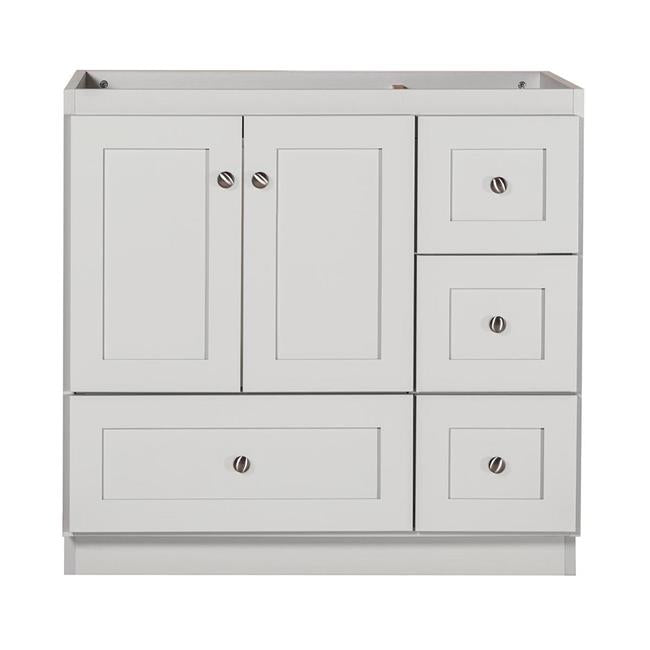 Simplicity by Strasser - 36 X 21 X 34.5 Legacy Vanity Shaker Door Right Hand Drawers (Top not included)