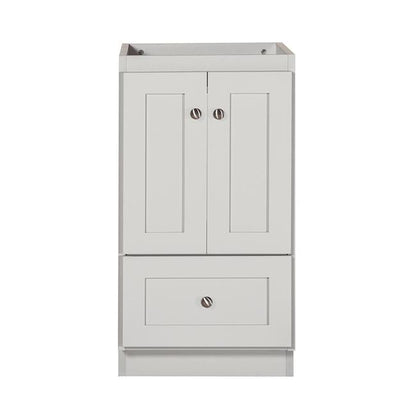 Simplicity by Strasser - 18 X 21 X 34.5 Legacy Vanity Shaker Door No Side Drawers (Top not included)