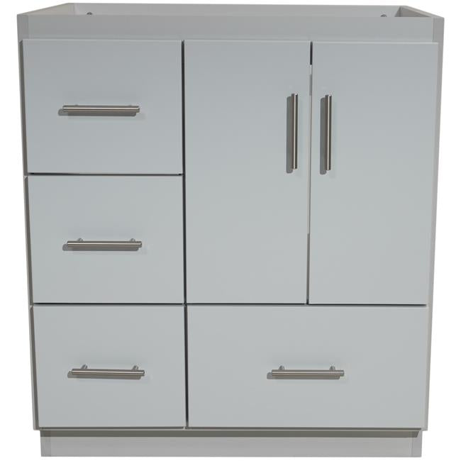 Simplicity by Strasser - 30 X 21 X 34.5 Legacy Vanity Slab Door Left Hand Drawers