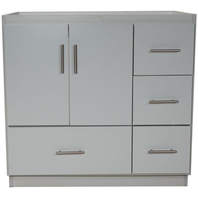 Simplicity by Strasser - 36 X 21 X 34.5 Legacy Vanity Slab Door Right Hand Drawers