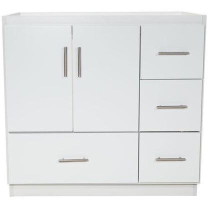 Simplicity by Strasser - 36 X 21 X 34.5 Legacy Vanity Slab Door Right Hand Drawers