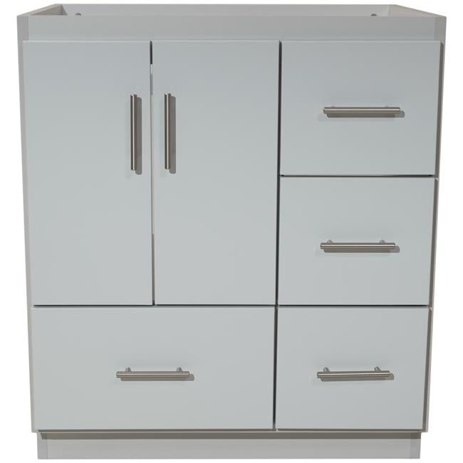 Simplicity by Strasser - 30 X 21 X 34.5 Legacy Vanity Slab Door Right Hand Drawers