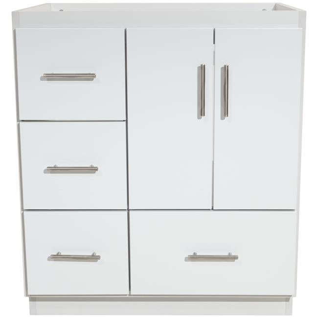 Simplicity by Strasser - 30 X 21 X 34.5 Legacy Vanity Slab Door Left Hand Drawers