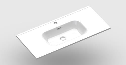 Sonia - Sx7 Ceramic Basin 1000 Mm (40 Inch) 1Ø White Ceramic