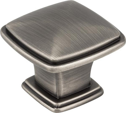 Jeffrey Alexander - 1-3/16 Inch Overall Length Square Milan 1 Cabinet Knob