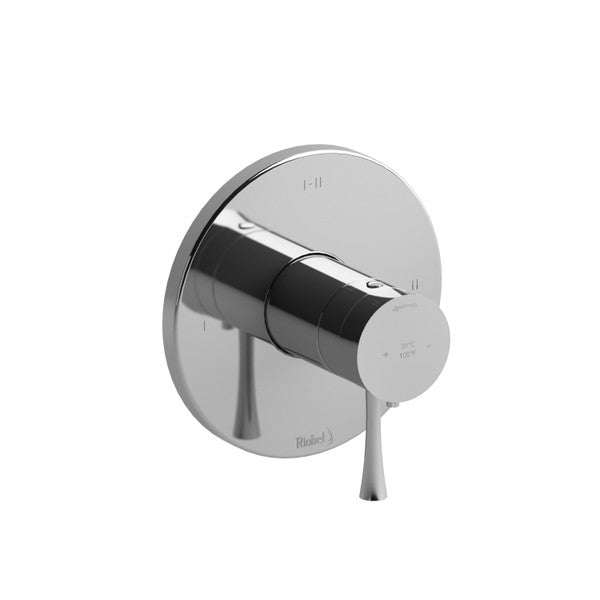 Rohl - Riobel Edge 1/2 Inch Therm & Pressure Balance Trim With 3 Functions With Lever Handles
