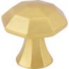 Jeffrey Alexander - 1-1/4 Inch Overall Length Octagonal Wheeler Cabinet Knob