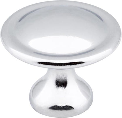 Elements - 1-1/8 Inch Diameter Button Watervale Cabinet Mushroom Knob