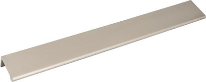 Elements - 12 Inch Overall Length Brushed Chrome Edgefield Cabinet Tab Pull