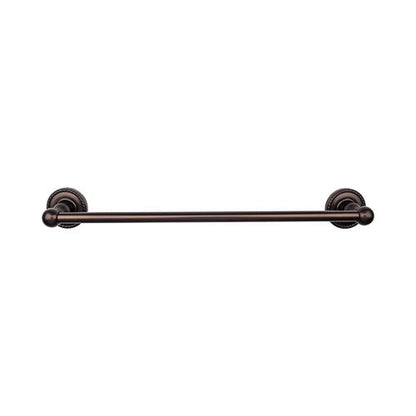 Top Knobs - Edwardian Bath 30 Inch Single Towel Bar - Rope Backplate
