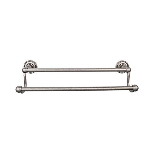 Top Knobs - Edwardian Bath 30 Inch Double Towel Bar - Rope Backplate