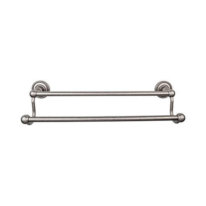 Top Knobs - Edwardian Bath 30 Inch Double Towel Bar - Rope Backplate