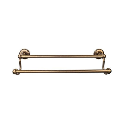 Top Knobs - Edwardian Bath 30 Inch Double Towel Bar - Plain Backplate