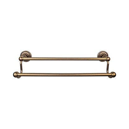 Top Knobs - Edwardian Bath 30 Inch Double Towel Bar - Rope Backplate