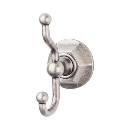 Top Knobs - Edwardian Bath Double Hook - Hex Backplate