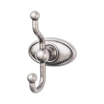 Top Knobs - Edwardian Bath Double Hook - Oval Backplate