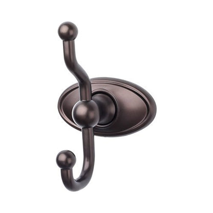 Top Knobs - Edwardian Bath Double Hook - Oval Backplate