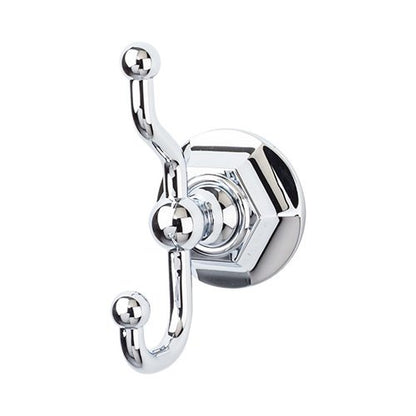 Top Knobs - Edwardian Bath Double Hook - Hex Backplate