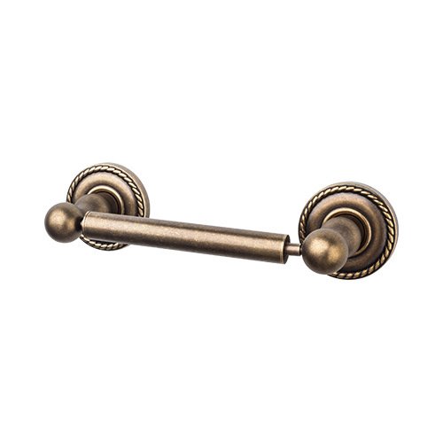 Top Knobs - Edwardian Bath Tissue Holder - Rope Backplate