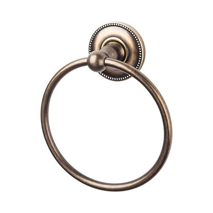Top Knobs - Edwardian Bath Ring - Beaded Backplate