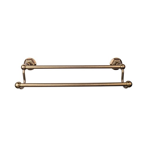 Top Knobs - Edwardian Bath 18 Inch Double Towel Bar - Hex Backplate