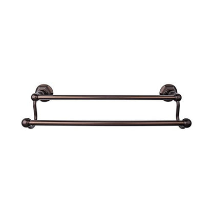 Top Knobs - Edwardian Bath 18 Inch Double Towel Bar - Hex Backplate