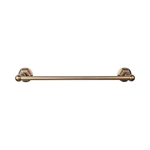 Top Knobs - Edwardian Bath 24 Inch Single Towel Bar - Hex Backplate