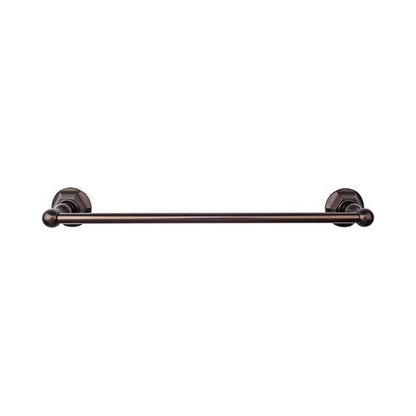 Top Knobs - Edwardian Bath 24 Inch Single Towel Bar - Hex Backplate