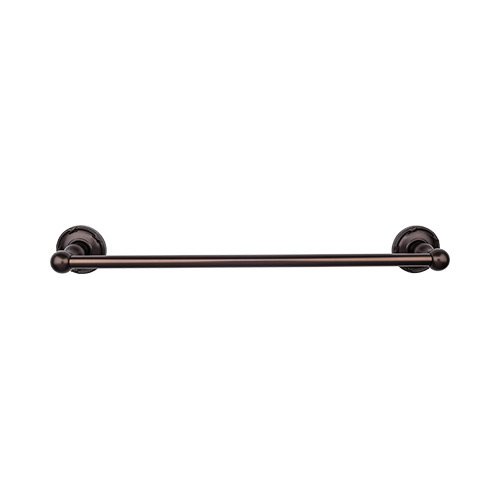 Top Knobs - Edwardian Bath 24 Inch Single Towel Bar - Ribbon Backplate