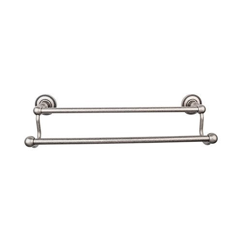 Top Knobs - Edwardian Bath 24 Inch Double Towel Bar - Beaded Backplate
