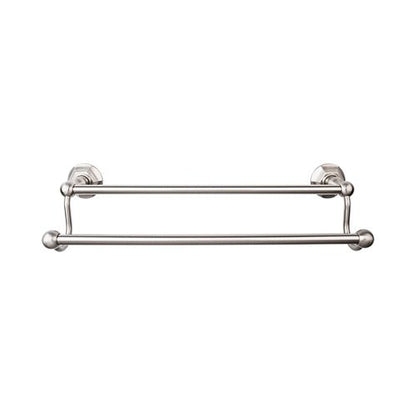 Top Knobs - Edwardian Bath 24 Inch Double Towel Bar - Hex Backplate