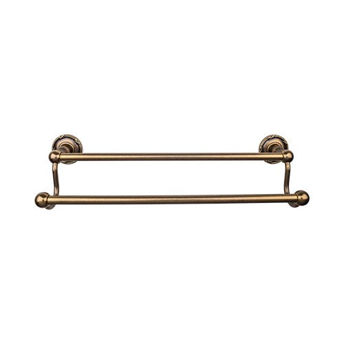 Top Knobs - Edwardian Bath 24 Inch Double Towel Bar - Ribbon Backplate