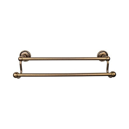 Top Knobs - Edwardian Bath 24 Inch Double Towel Bar - Ribbon Backplate