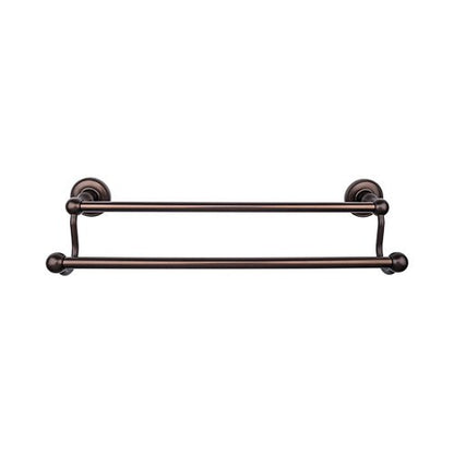 Top Knobs - Edwardian Bath 24 Inch Double Towel Bar - Beaded Backplate