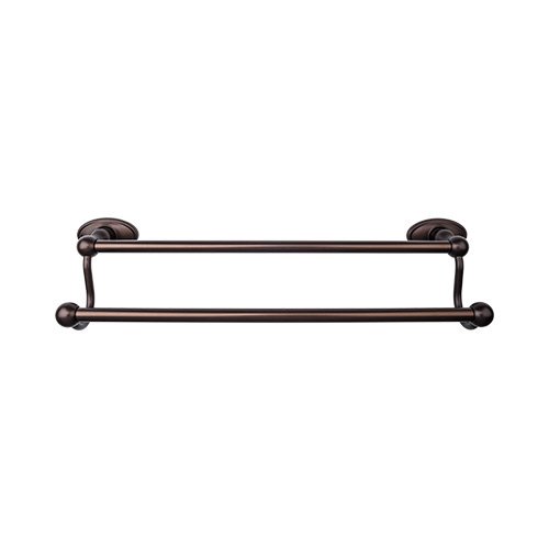Top Knobs - Edwardian Bath 24 Inch Double Towel Barl - Oval Backplate