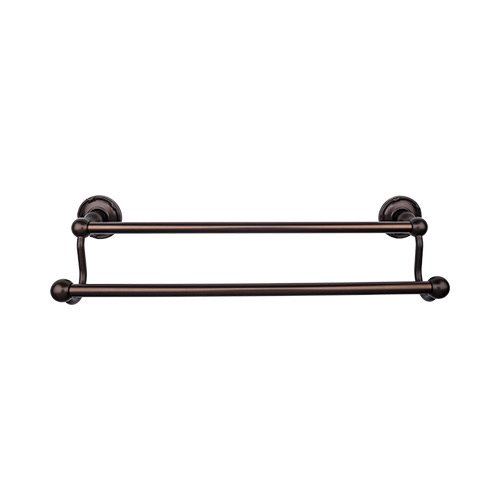 Top Knobs - Edwardian Bath 24 Inch Double Towel Bar - Ribbon Backplate