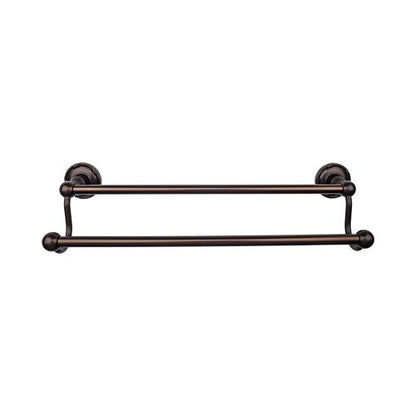 Top Knobs - Edwardian Bath 24 Inch Double Towel Bar - Ribbon Backplate