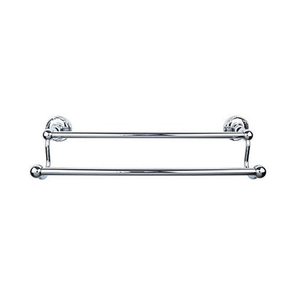 Top Knobs - Edwardian Bath 24 Inch Double Towel Bar - Ribbon Backplate