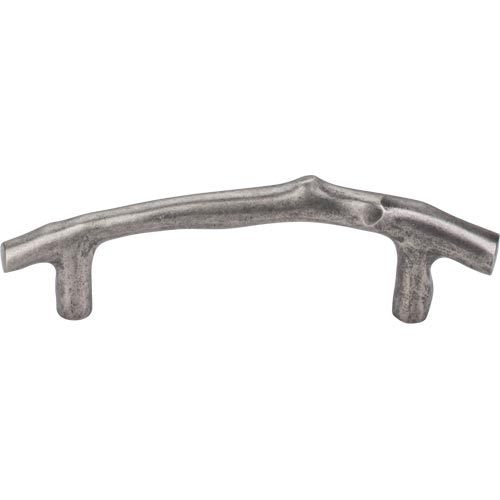 Top Knobs - Aspen Twig 3 1/2 Inch Center to Center Bar pull - Silicon Bronze Light