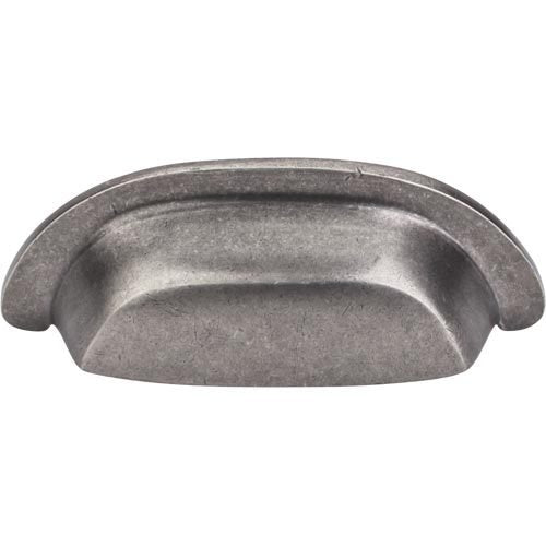 Top Knobs - Aspen 3 Inch Center to Center Cup/Bin pull - Silicon Bronze Light