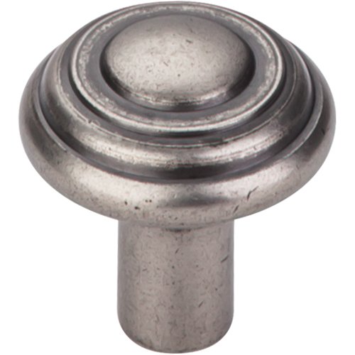 Top Knobs - Aspen Button 1 1/4 Inch Diameter Round Knob - Silicon Bronze Light