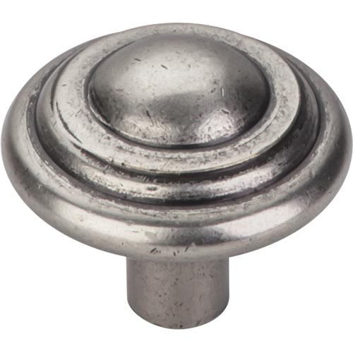 Top Knobs - Aspen Button 1 3/4 Inch Diameter Round Knob - Silicon Bronze Light