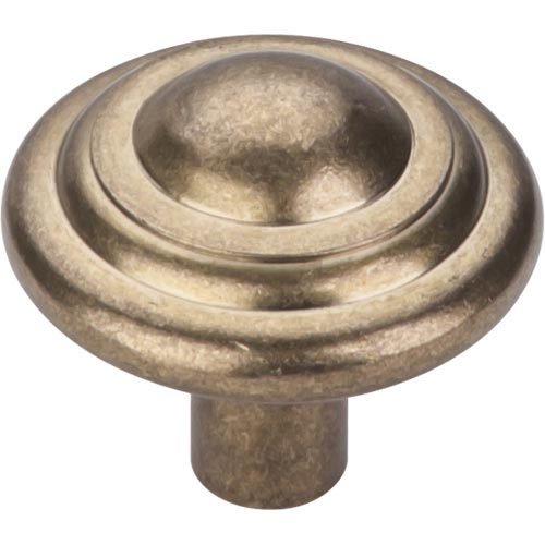 Top Knobs - Aspen Button 1 3/4 Inch Diameter Round Knob - Light Bronze