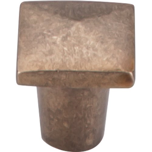 Top Knobs - Aspen 3/4 Inch Length Square Knob - Light Bronze