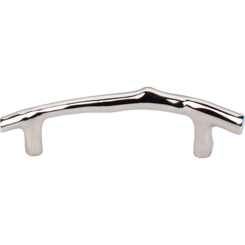 Top Knobs - Aspen II Twig 3 1/2 Inch Center to Center Bar pull - Polished Nickel