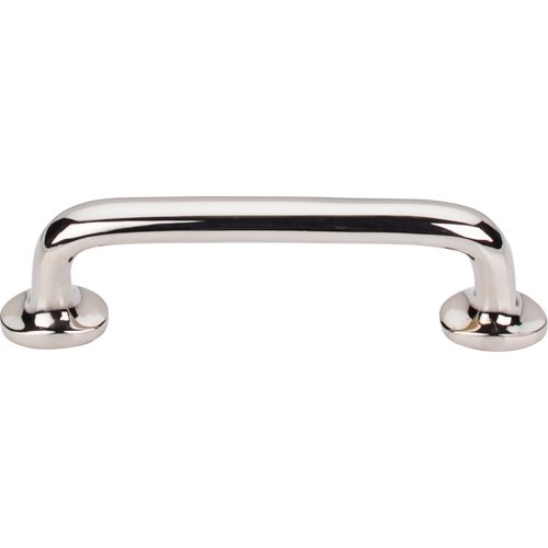 Top Knobs - Aspen II Rounded 4 Inch Center to Center Bar pull - Polished Nickel