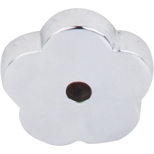 Top Knobs - Aspen II Flower  Backplate - Polished Chrome
